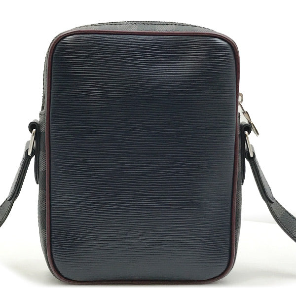 LOUIS VUITTON ルイ・ヴィトン 
 M55100/ダヌーヴ・スリム ショルダーバッグ 
ダミエグラフィットキャンバス/エピレザー  ブラック