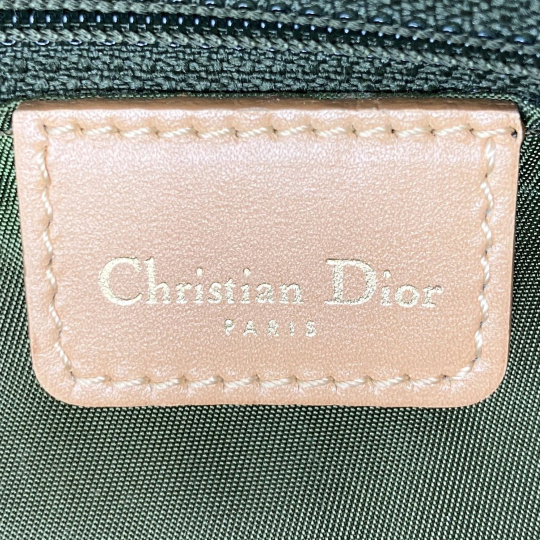 Christian Dior クリスチャンディオール 
 トロッター PZ0901 ハンドバッグ 
キャンバス/レザー  グリーン