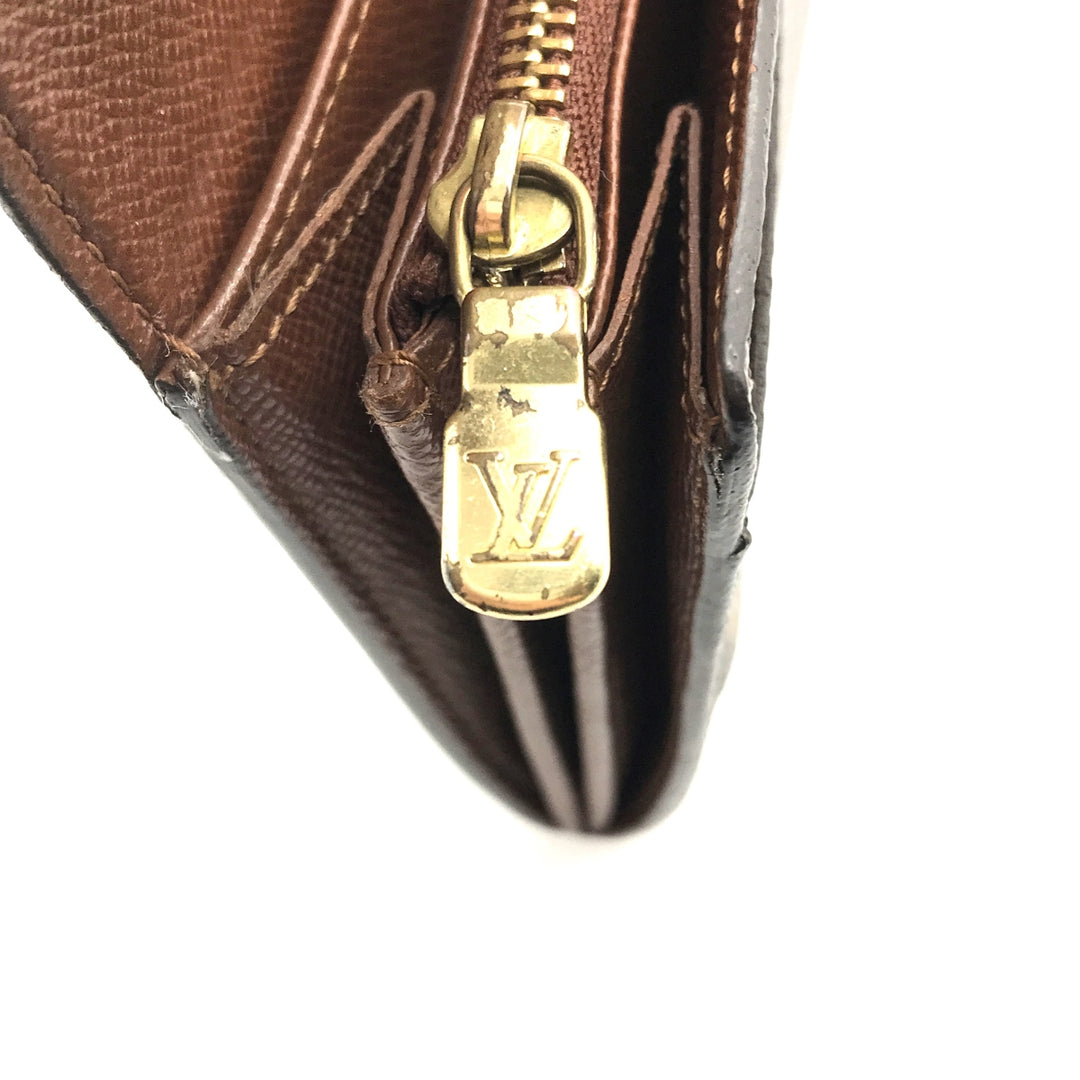 LOUIS VUITTON ルイ・ヴィトン 
 ポシェット ポルト・モネ・クレディ M61726 長財布 
モノグラムキャンバス ブラウン系