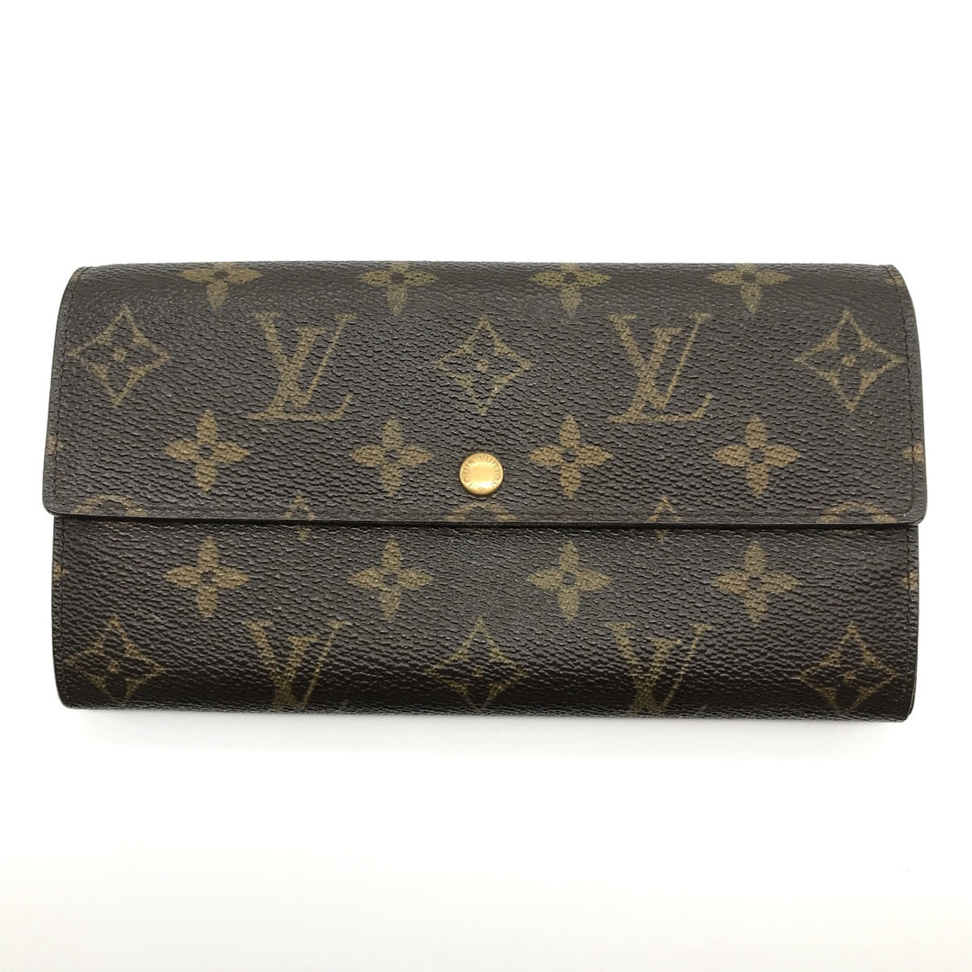 LOUIS VUITTON ルイ・ヴィトン 
 ポシェット ポルト・モネ・クレディ M61726 長財布 
モノグラムキャンバス ブラウン系