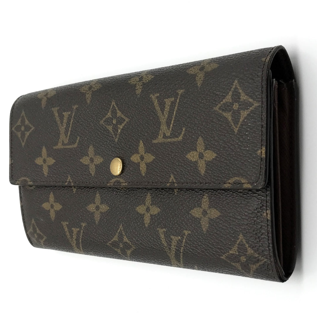 LOUIS VUITTON ルイ・ヴィトン 
 ポシェット ポルト・モネ・クレディ M61726 長財布 
モノグラムキャンバス ブラウン系
