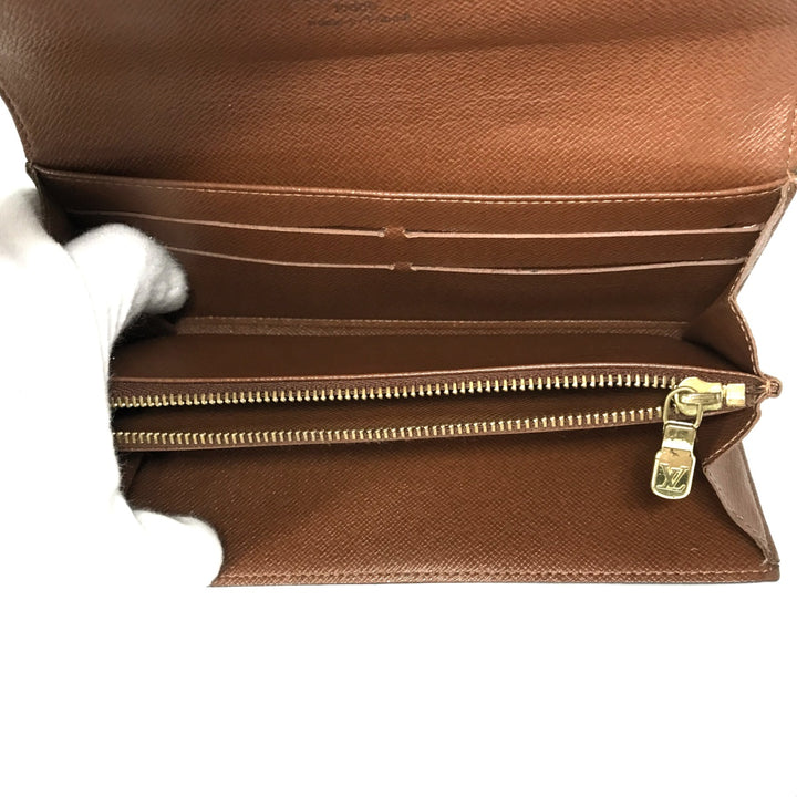 LOUIS VUITTON ルイ・ヴィトン 
 ポシェット ポルト・モネ・クレディ M61726 長財布 
モノグラムキャンバス ブラウン系