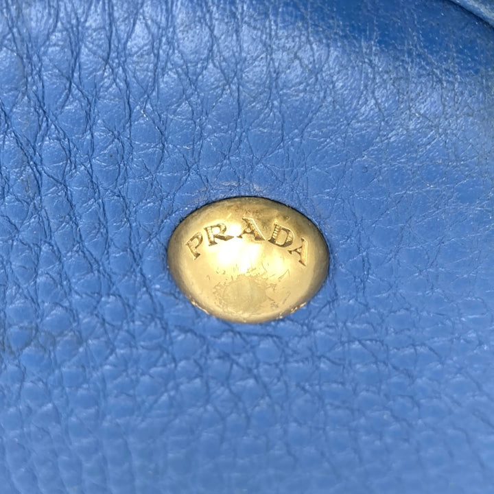 PRADA プラダ 
 ハンドバッグ 
レザー ブルー