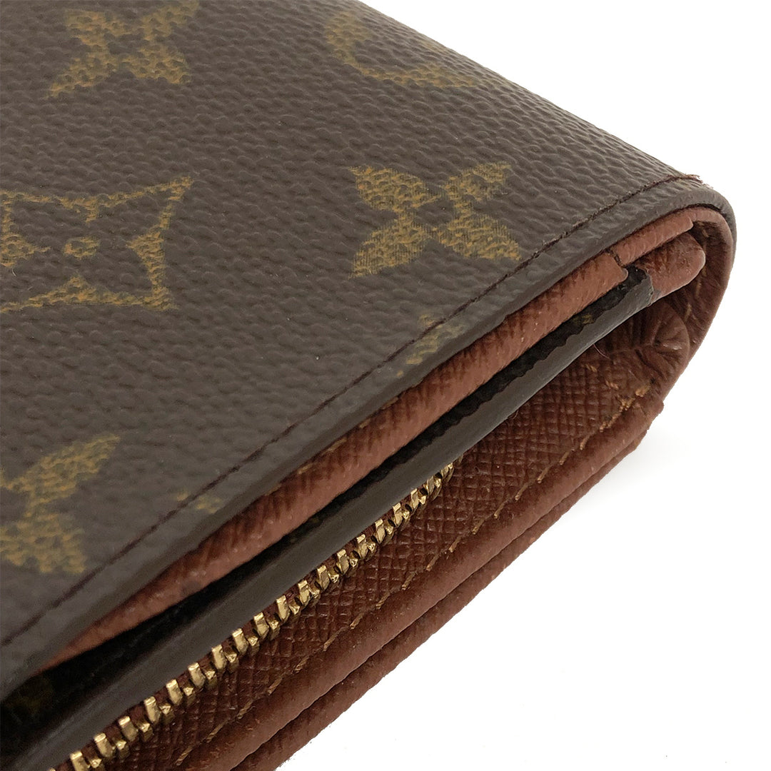 LOUIS VUITTON ルイ・ヴィトン 
 ポルトモネ・ビエ トレゾール  M61730 二つ折り財布 
モノグラムキャンバス/レザー  ブラウン