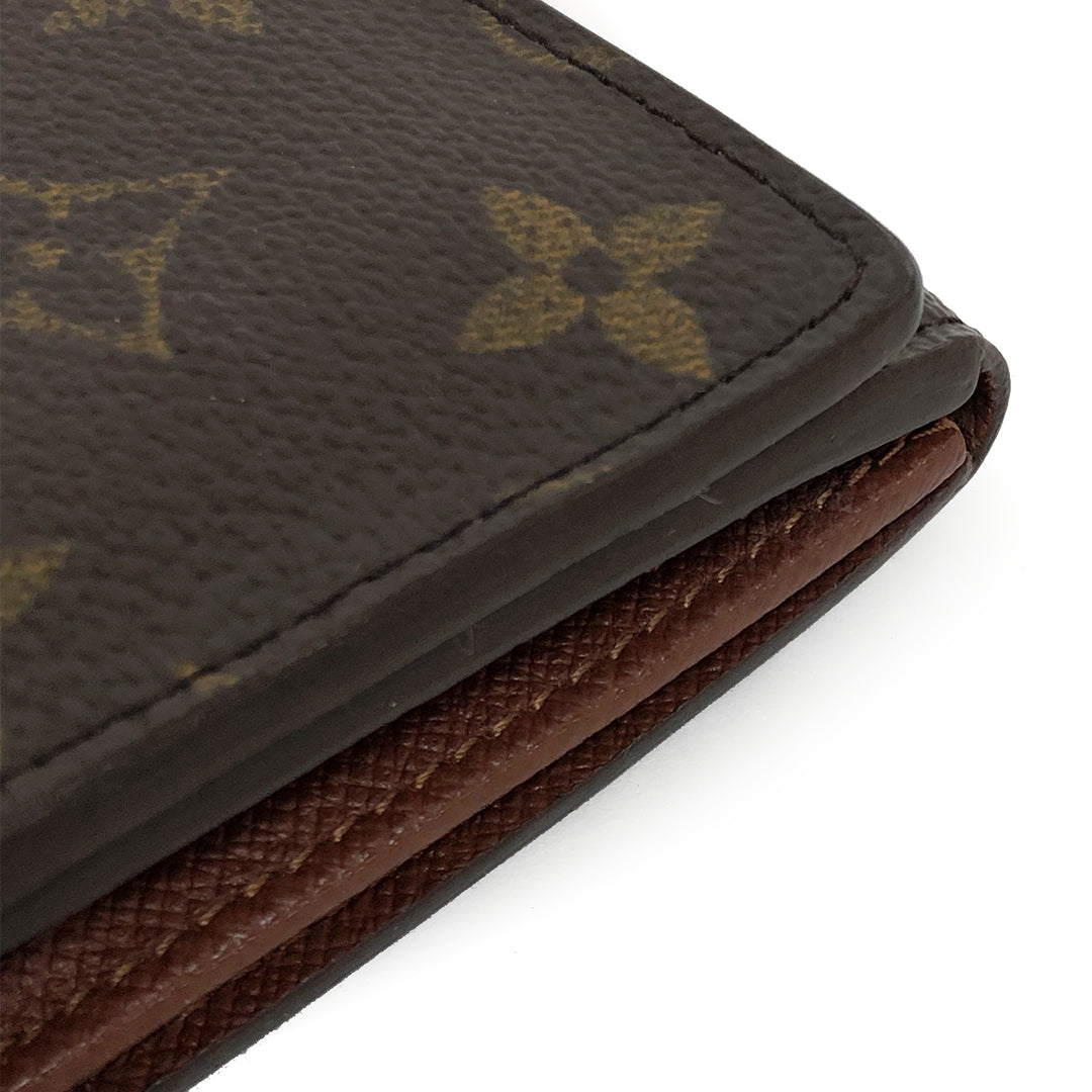 LOUIS VUITTON ルイ・ヴィトン 
 ポルトモネ・ビエ トレゾール  M61730 二つ折り財布 
モノグラムキャンバス/レザー  ブラウン