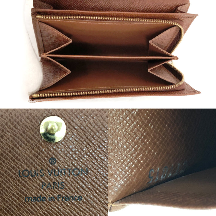 LOUIS VUITTON ルイ・ヴィトン 
 ポルトモネ・ビエ トレゾール  M61730 二つ折り財布 
モノグラムキャンバス/レザー  ブラウン