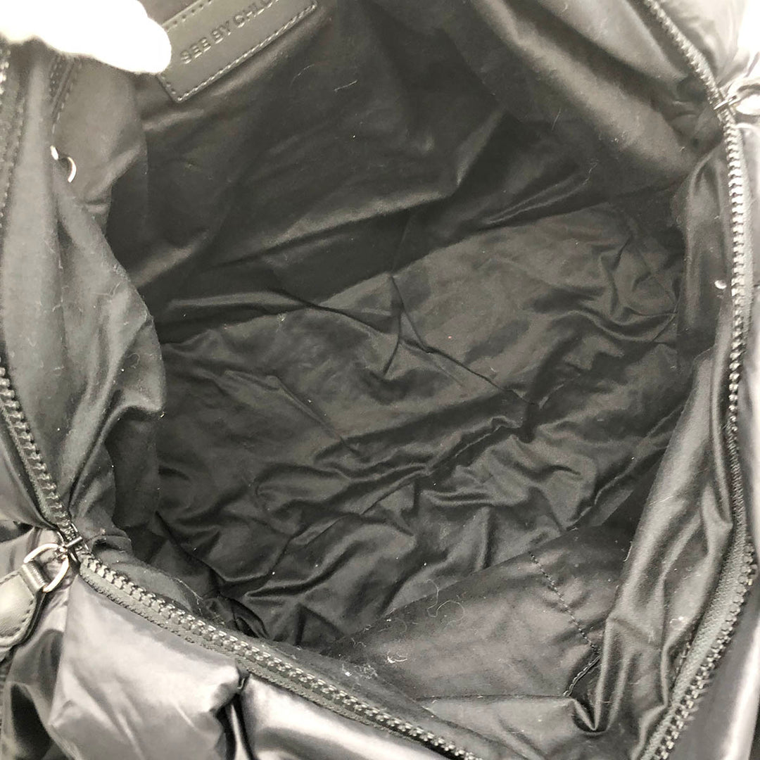 SEE BY CHLOE シーバイクロエ 
 02-13-98-65 トートバッグ 
ナイロン ブラック