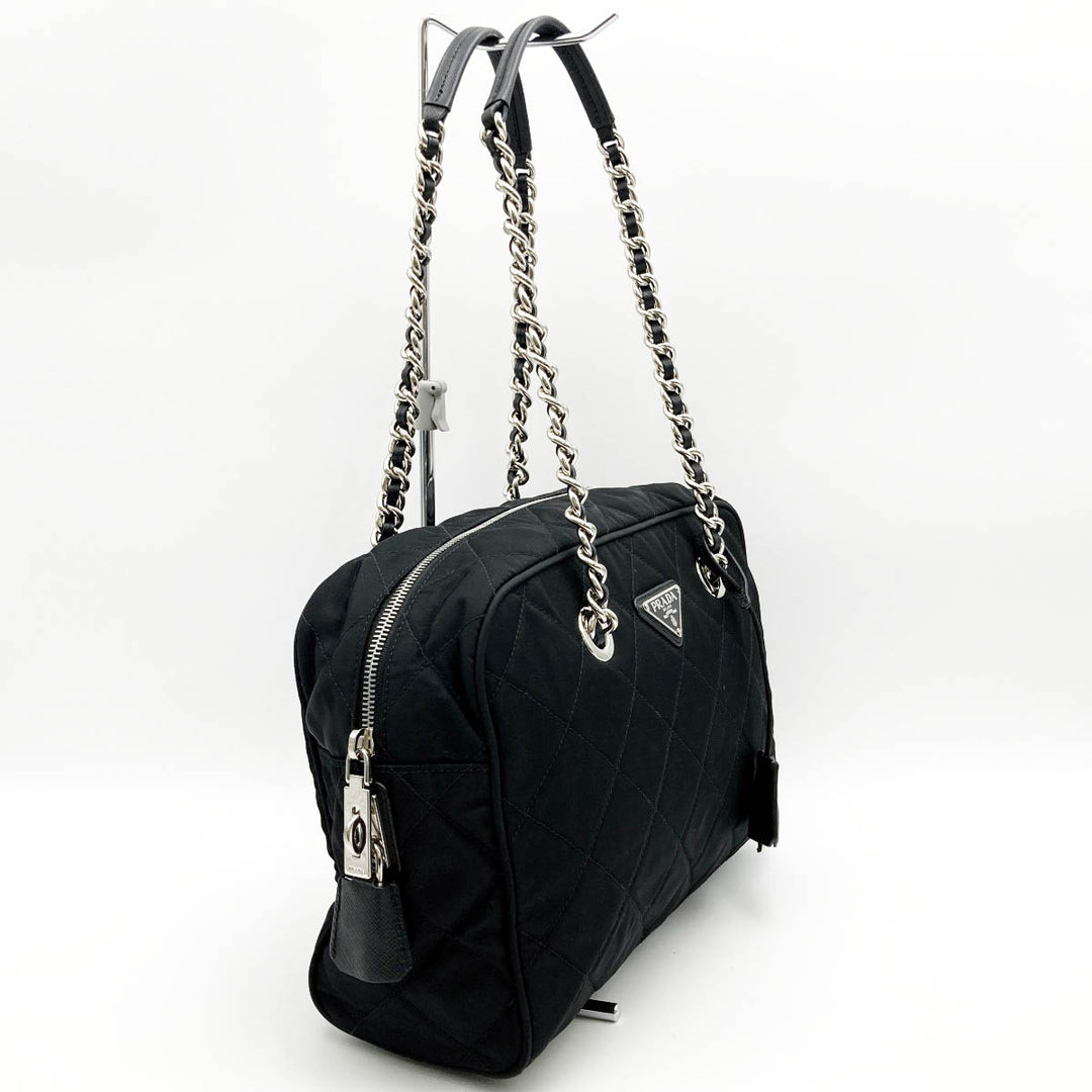 PRADA プラダ 
 ショルダーバッグ 
ナイロン ブラック