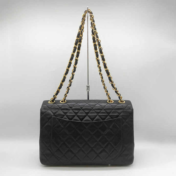 CHANEL シャネル 
 マトラッセ ショルダーバッグ 
レザー ブラック