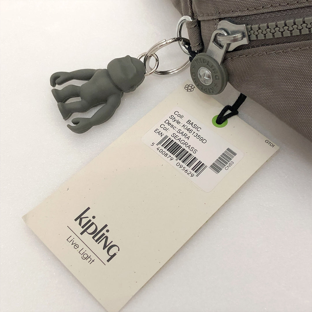 Kipling キプリング 
 K1461359D ウエストバッグ 
ナイロン グレー