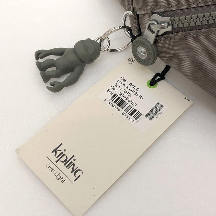 Kipling キプリング 
 K1461359D ウエストバッグ 
ナイロン グレー