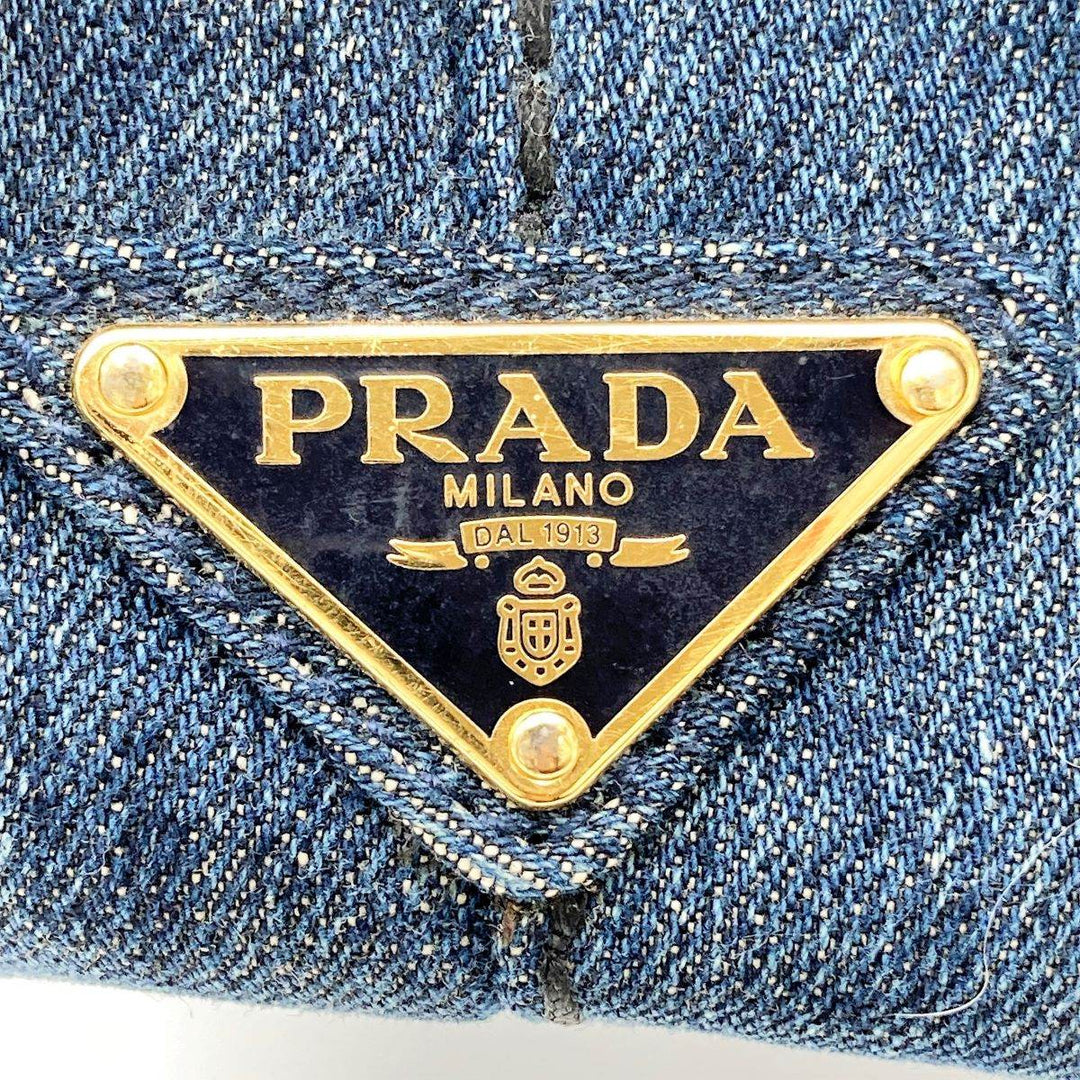 PRADA プラダ 
 トートバッグ 
デニム ブルー