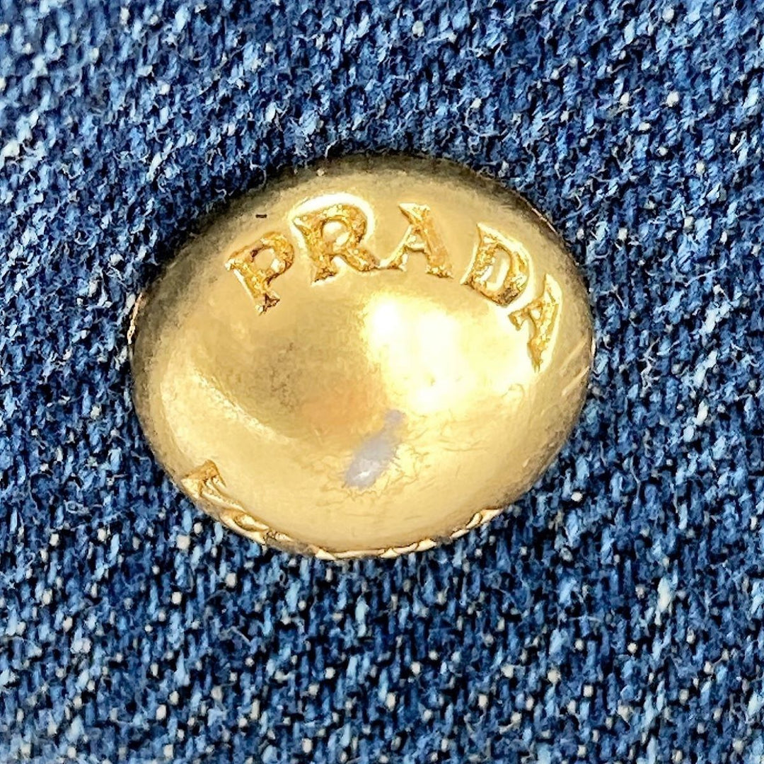 PRADA プラダ 
 トートバッグ 
デニム ブルー