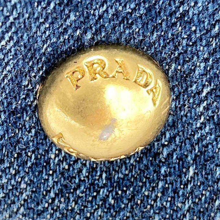 PRADA プラダ 
 トートバッグ 
デニム ブルー