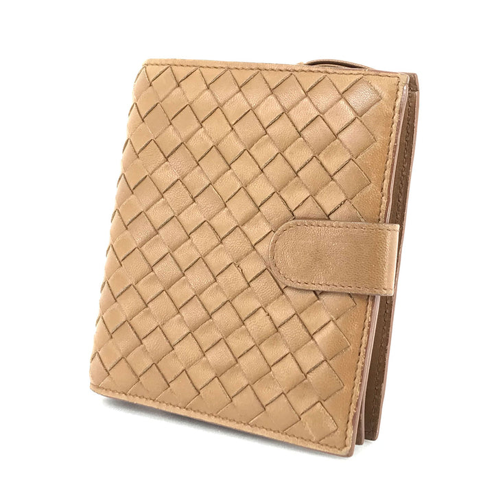 BOTTEGAVENETA ボッテガヴェネタ 
 二つ折り財布 
レザー ブラウン