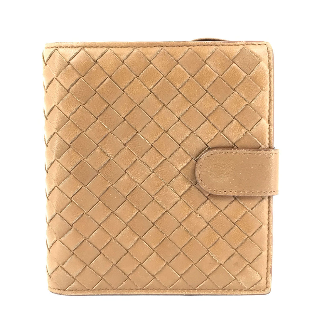 BOTTEGAVENETA ボッテガヴェネタ 
 二つ折り財布 
レザー ブラウン