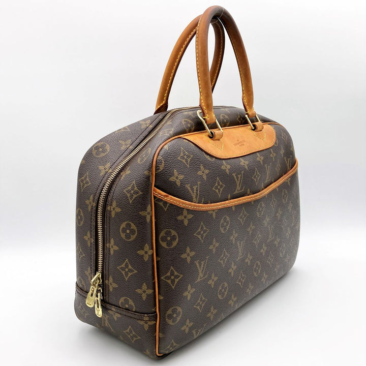 LOUIS VUITTON ルイ・ヴィトン 
 M47270/ボーリング・ヴァニティ (ドーヴィル) ハンドバッグ 
モノグラムキャンバス ブラウン