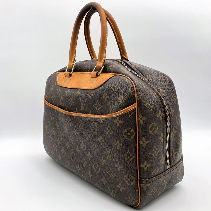 LOUIS VUITTON ルイ・ヴィトン 
 M47270/ボーリング・ヴァニティ (ドーヴィル) ハンドバッグ 
モノグラムキャンバス ブラウン