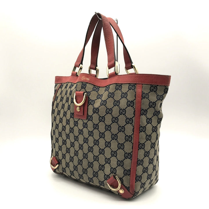 GUCCI グッチ 
 130739 ハンドバッグ 
GGキャンバス/レザー  ベージュ