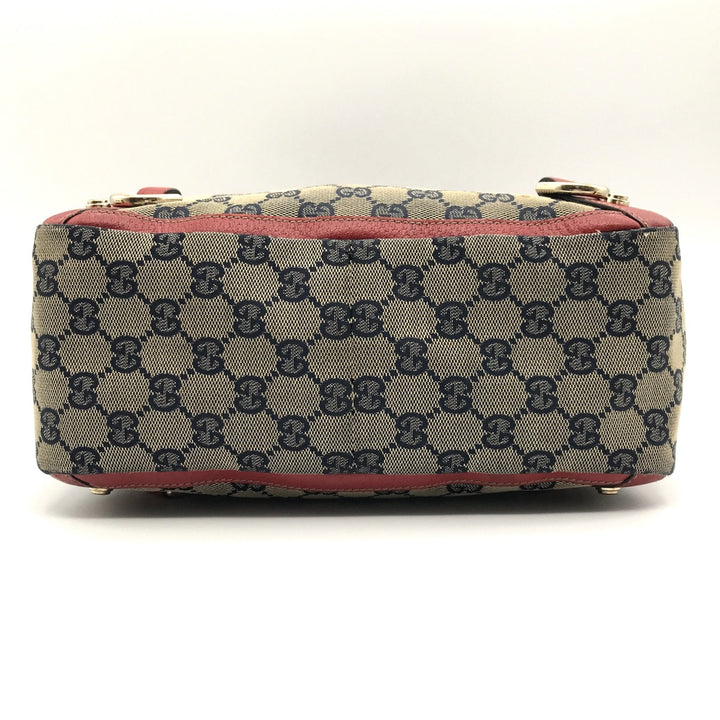 GUCCI グッチ 
 130739 ハンドバッグ 
GGキャンバス/レザー  ベージュ