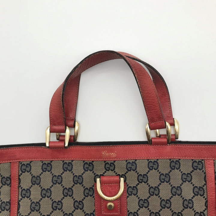 GUCCI グッチ 
 130739 ハンドバッグ 
GGキャンバス/レザー  ベージュ