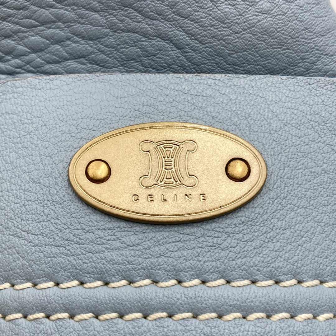 CELINE セリーヌ 
 CE00/25 トートバッグ 
レザー ブルー