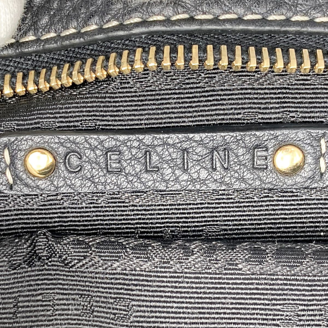 CELINE セリーヌ 
 ビタースウィート WD-SA-0047 ハンドバッグ 
レザー ブラック