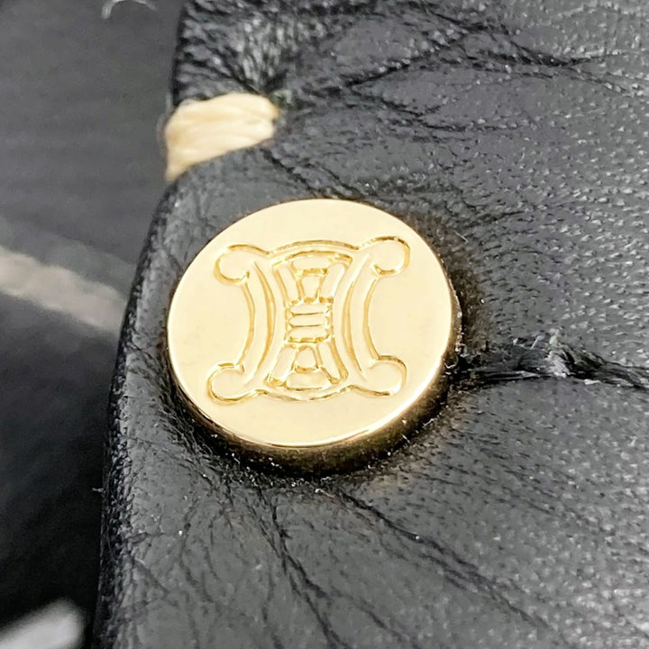 CELINE セリーヌ 
 ビタースウィート WD-SA-0047 ハンドバッグ 
レザー ブラック