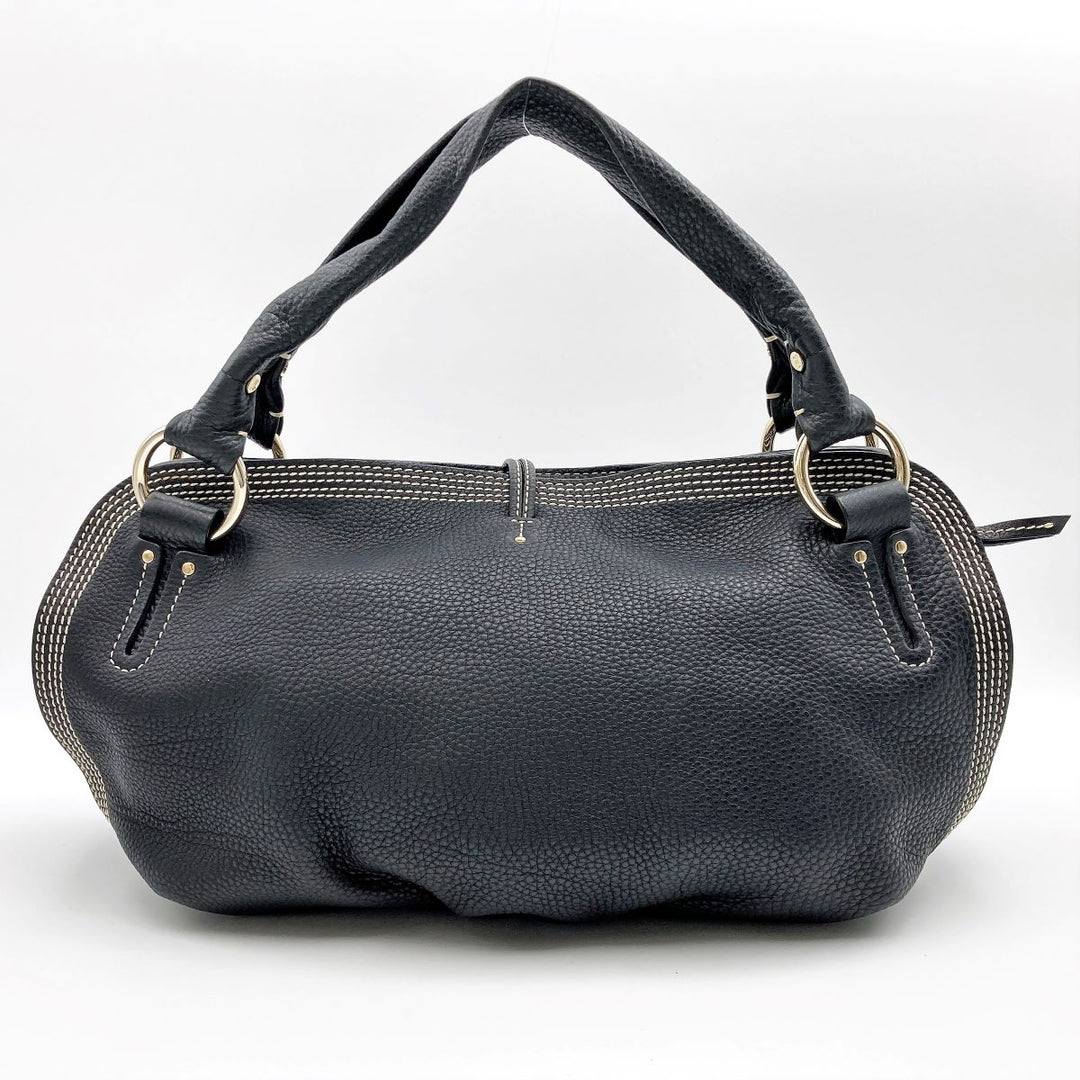 CELINE セリーヌ 
 ビタースウィート WD-SA-0047 ハンドバッグ 
レザー ブラック