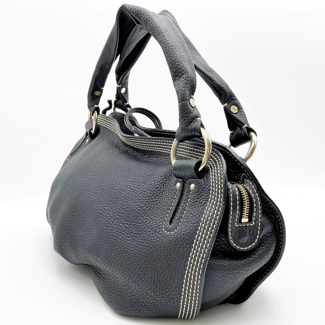 CELINE セリーヌ 
 ビタースウィート WD-SA-0047 ハンドバッグ 
レザー ブラック