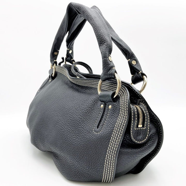 CELINE セリーヌ 
 ビタースウィート WD-SA-0047 ハンドバッグ 
レザー ブラック