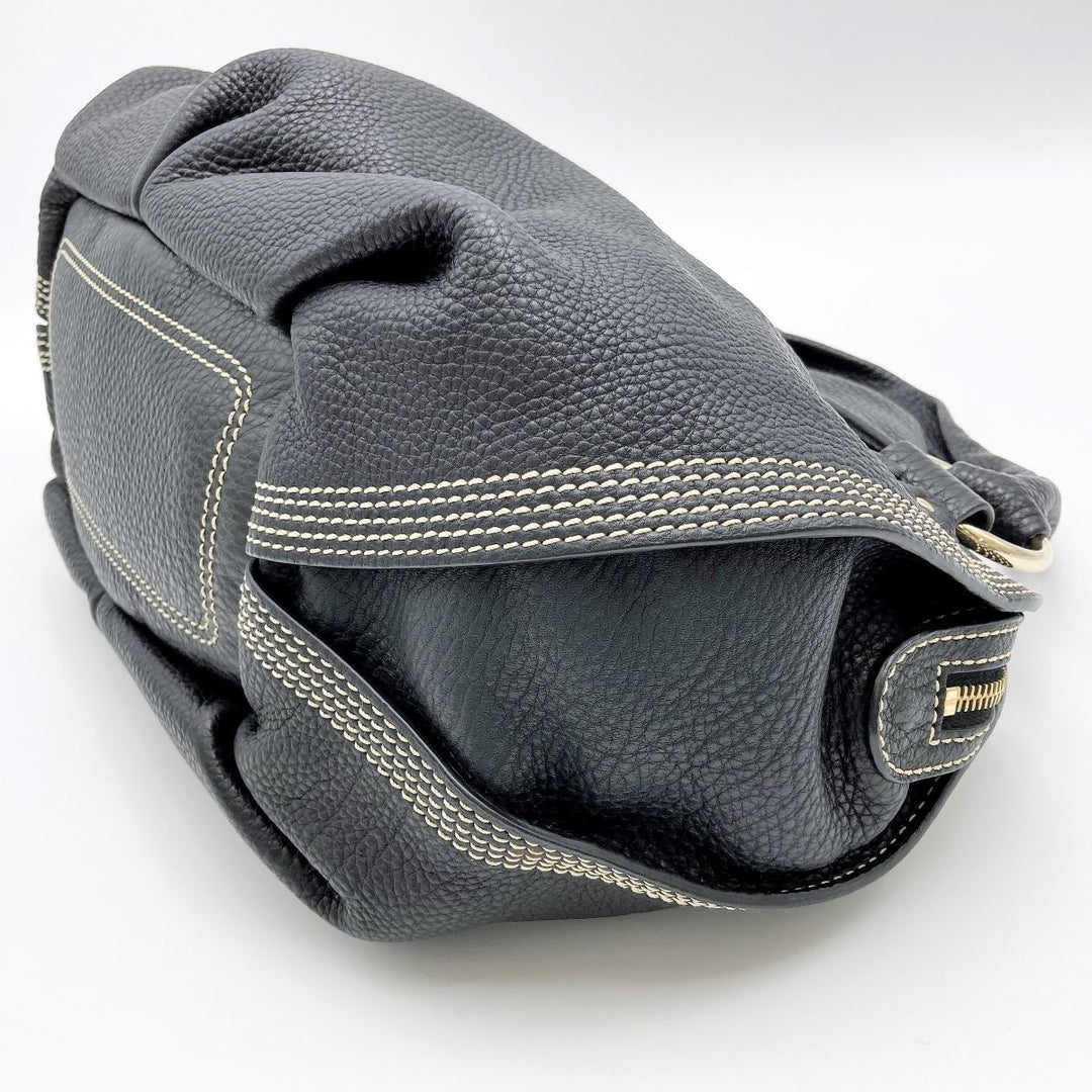 CELINE セリーヌ 
 ビタースウィート WD-SA-0047 ハンドバッグ 
レザー ブラック