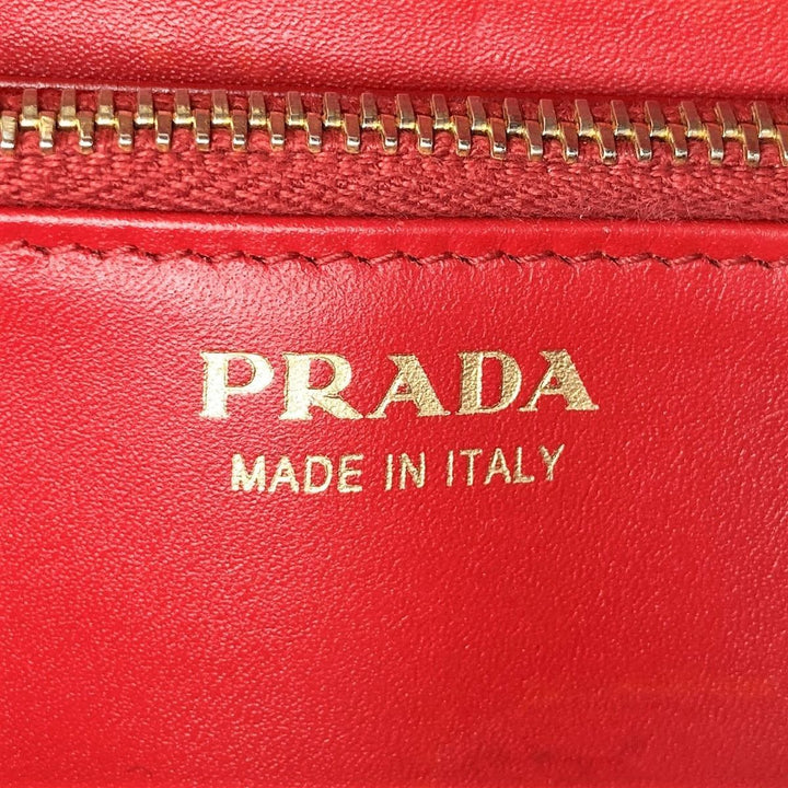 PRADA プラダ 
 1ML506 長財布 
レザー レッド