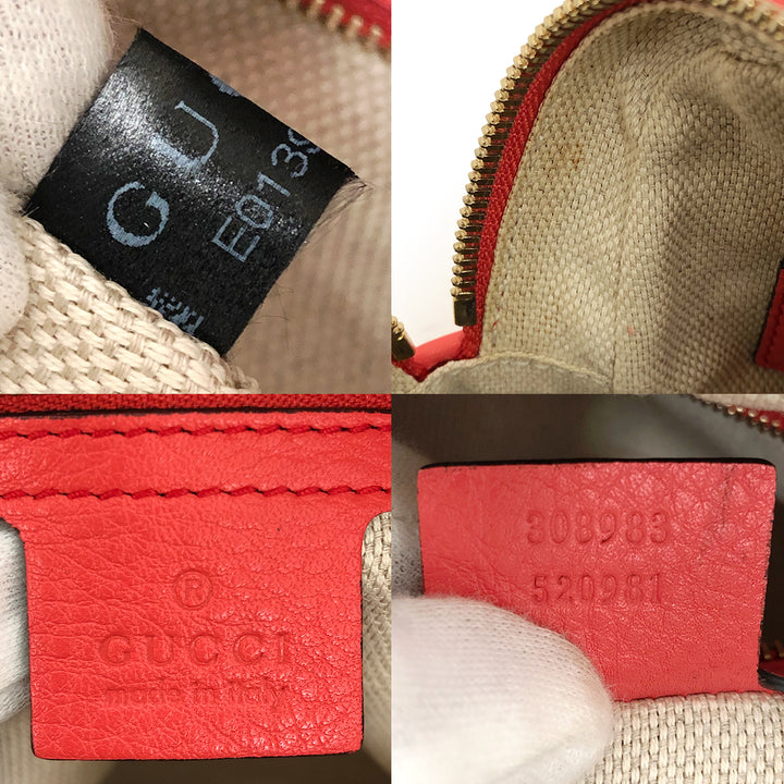 GUCCI グッチ 
 ソーホー ダブルチェーン  308983  ショルダーバッグ 
レザー ベゴニアピンク
