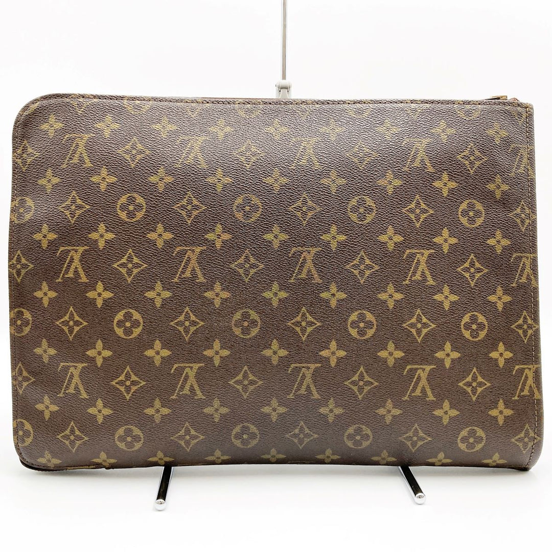 LOUIS VUITTON ルイ・ヴィトン 
 ポッシュ・ドキュマン(旧) M53456 クラッチバッグ 
PVC ダークブラウン