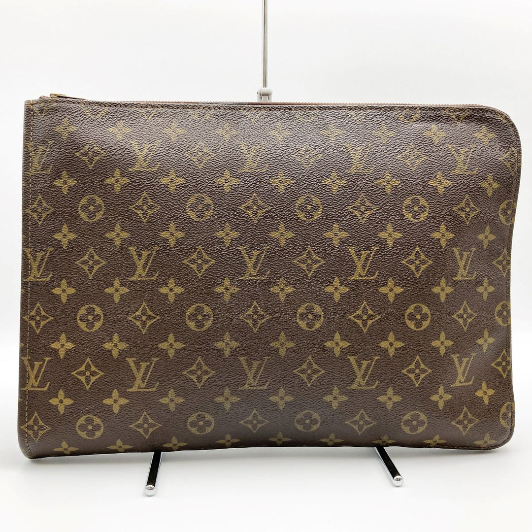 LOUIS VUITTON ルイ・ヴィトン 
 ポッシュ・ドキュマン(旧) M53456 クラッチバッグ 
PVC ダークブラウン
