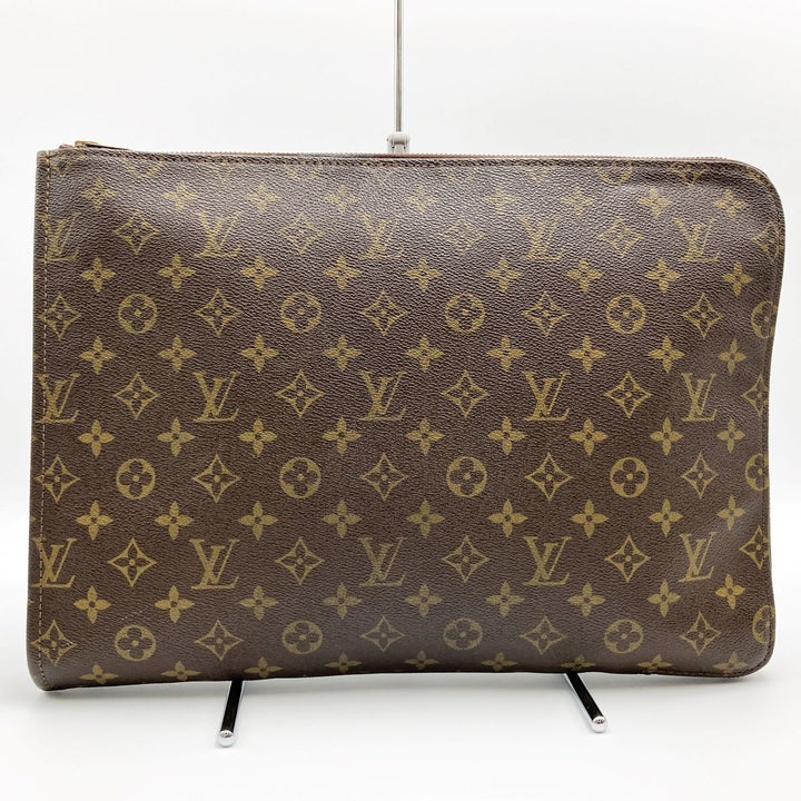 LOUIS VUITTON ルイ・ヴィトン 
 ポッシュ・ドキュマン(旧) M53456 クラッチバッグ 
PVC ダークブラウン