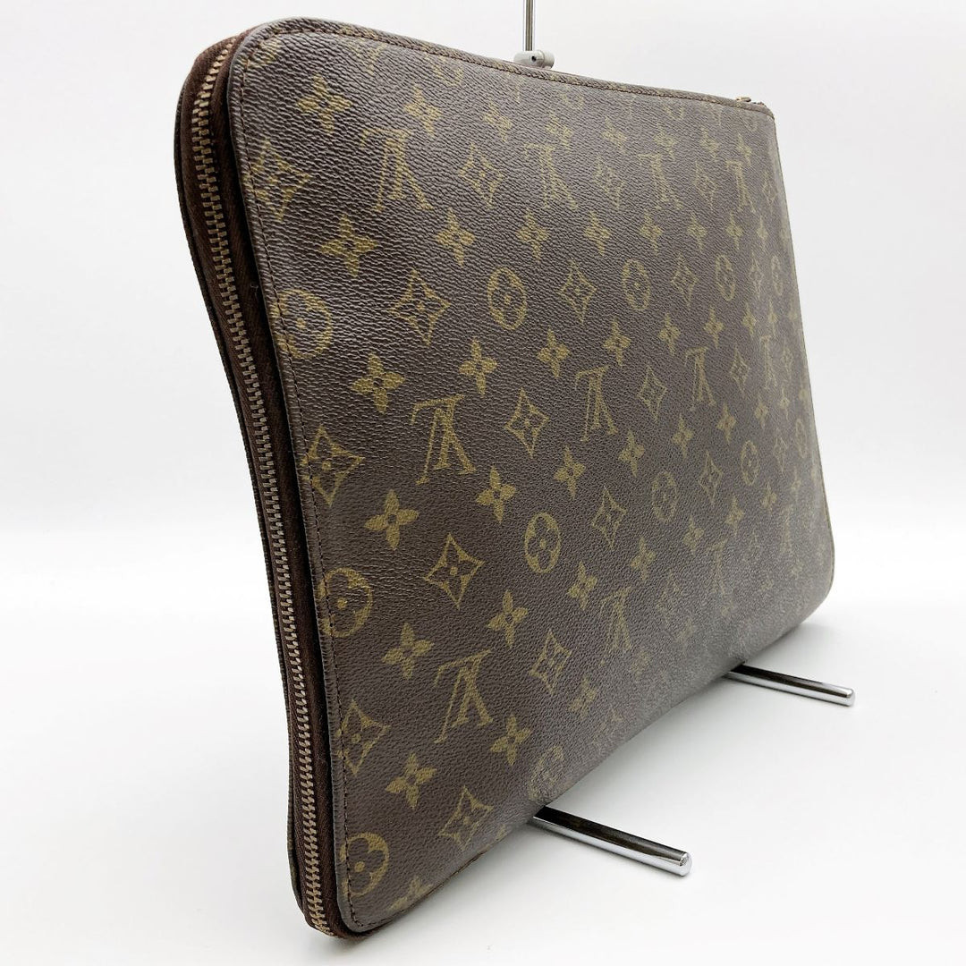 LOUIS VUITTON ルイ・ヴィトン 
 ポッシュ・ドキュマン(旧) M53456 クラッチバッグ 
PVC ダークブラウン