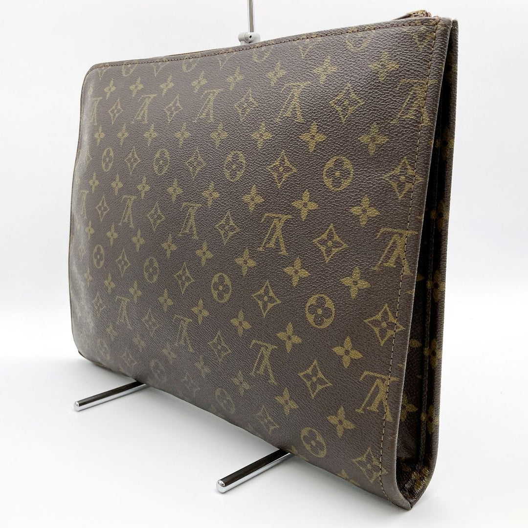 LOUIS VUITTON ルイ・ヴィトン 
 ポッシュ・ドキュマン(旧) M53456 クラッチバッグ 
PVC ダークブラウン