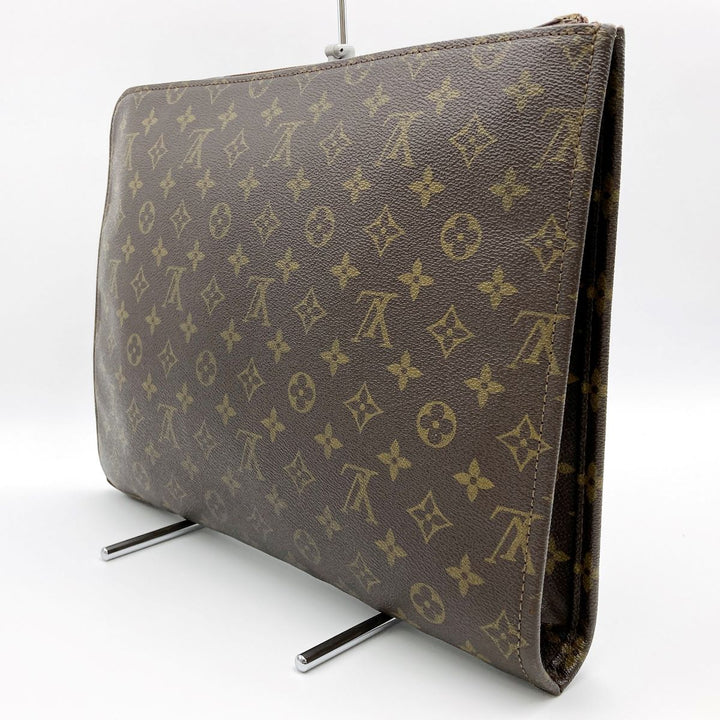 LOUIS VUITTON ルイ・ヴィトン 
 ポッシュ・ドキュマン(旧) M53456 クラッチバッグ 
PVC ダークブラウン