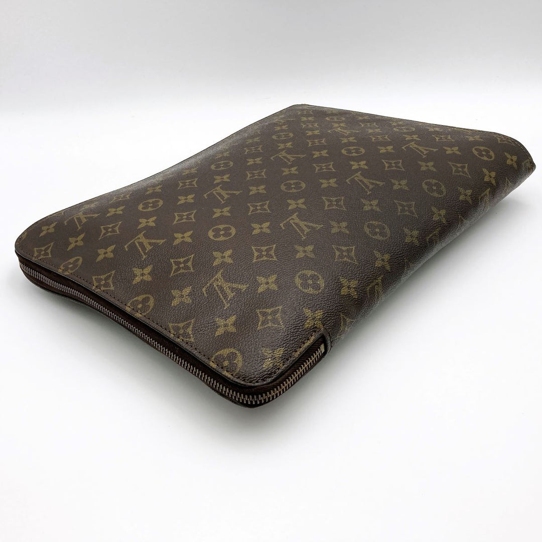 LOUIS VUITTON ルイ・ヴィトン 
 ポッシュ・ドキュマン(旧) M53456 クラッチバッグ 
PVC ダークブラウン
