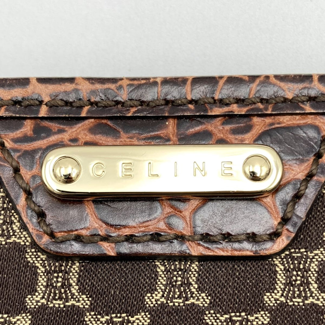 CELINE セリーヌ 
 PP-ST-1017 トートバッグ 
キャンバス ブラウン