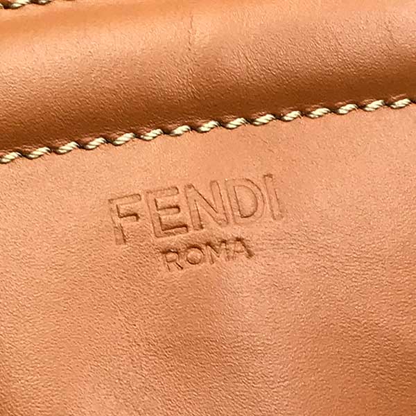 FENDI フェンディ 
 7VA434 ウエストバッグ 
PVC/レザー  ブラウン
