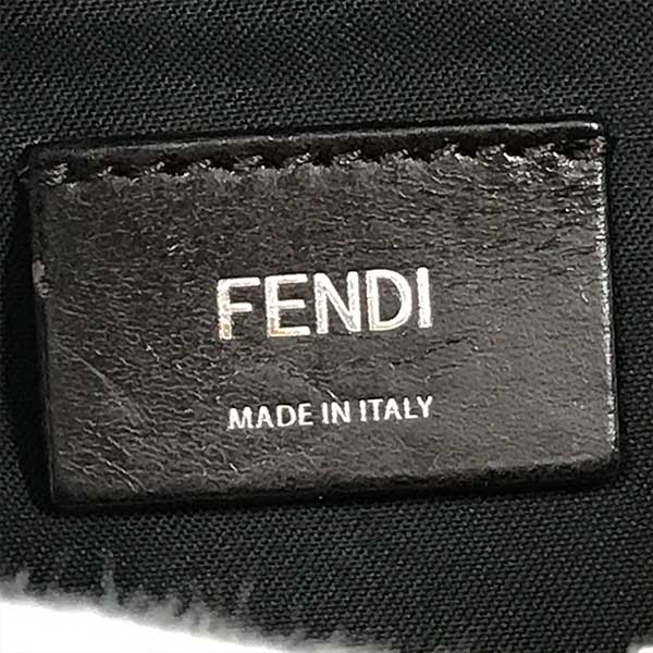 FENDI フェンディ 
 7VA434 ウエストバッグ 
PVC/レザー  ブラウン