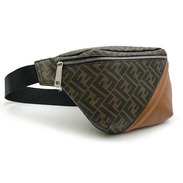 FENDI フェンディ 
 7VA434 ウエストバッグ 
PVC/レザー  ブラウン