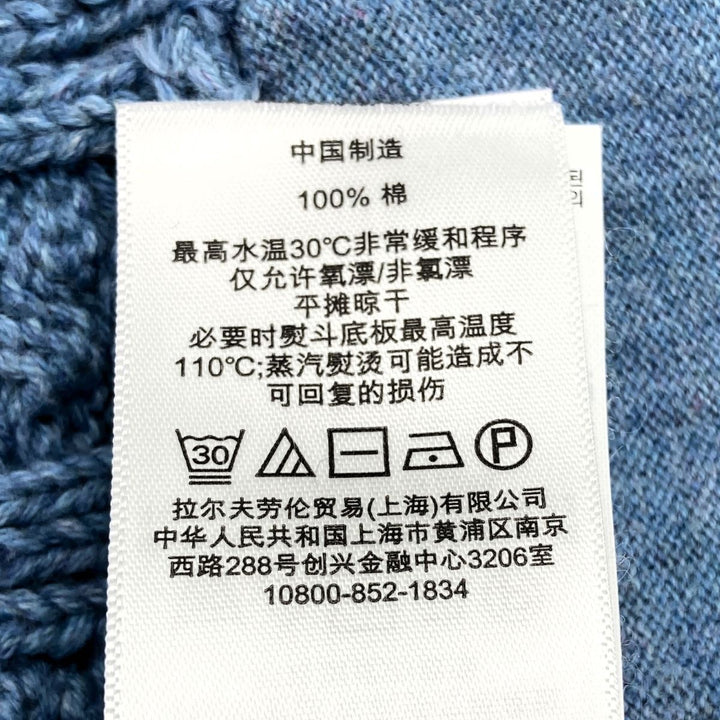 RALPH LAUREN ラルフローレン 
 カーディガン 
コットン ブルー