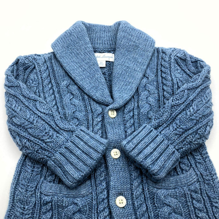 RALPH LAUREN ラルフローレン 
 カーディガン 
コットン ブルー