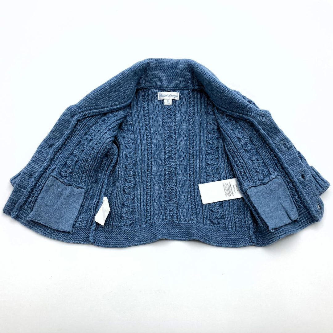 RALPH LAUREN ラルフローレン 
 カーディガン 
コットン ブルー