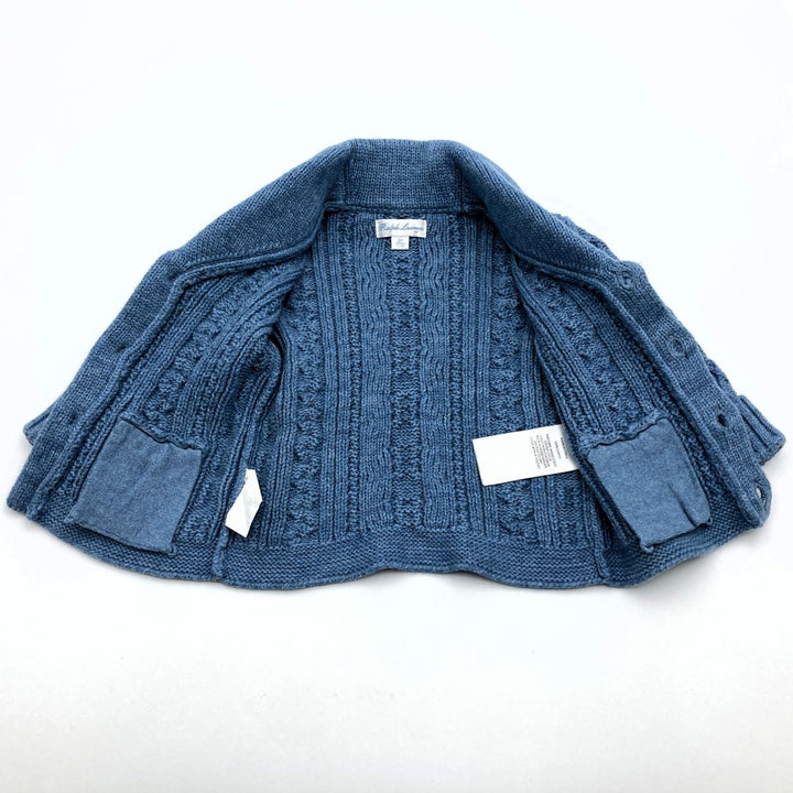 RALPH LAUREN ラルフローレン 
 カーディガン 
コットン ブルー