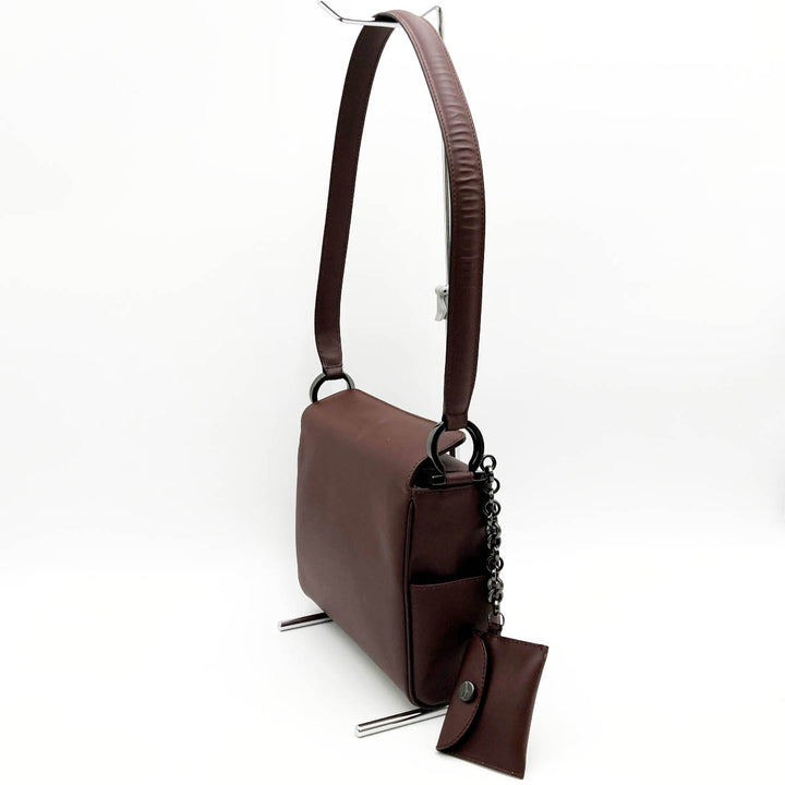 Salvatore Ferragamo フェラガモ 
 ショルダーバッグ 
レザー ボルドー